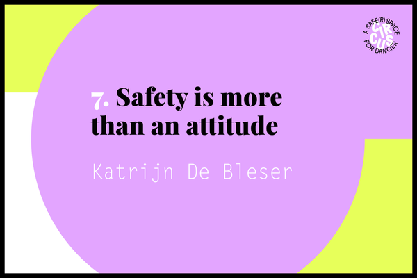 Safety is more than an attitude. Where do we stand after two years of the safety drive?